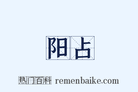 阳占是什么意思的图片